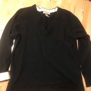 Black v neck sweater